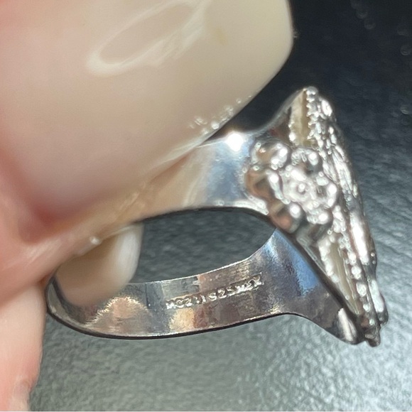Sterling Mexican silver 925 virgen de Guadalupe Virgin Mary ring size 6,7,8,9 - Picture 3 of 4